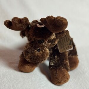 Aurora Soft Maximoose Dark Brown Moose Stuffed Plush NWT